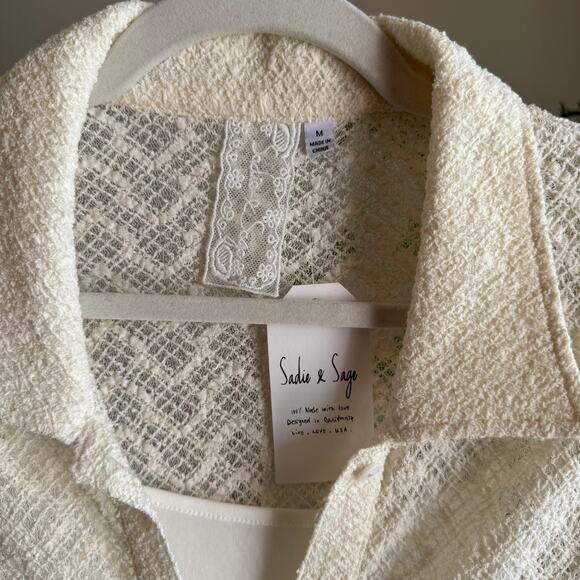 Sadie & Sage Textured Button Front Collared Dress Size M - Picture 5 of 5